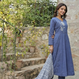 white love cotton 60x60 embroidered kurta pant dupatta set for women